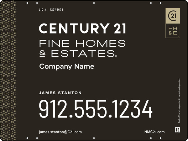 Aluminum Yard Panel 18X24 Df - Century 21 | Lowen Sign
