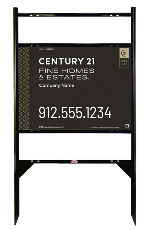 Thor Frame 18X24 Aluminum Composite Dual Rider Gold  - Century 21 | Lowen Sign