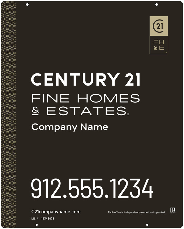 Aluminum Composite Hanging Panel 30X24 Df - Century 21 | Lowen Sign