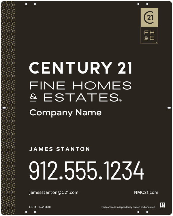 Aluminum Composite Yard Panel 30X24 Df - Century 21 | Lowen Sign