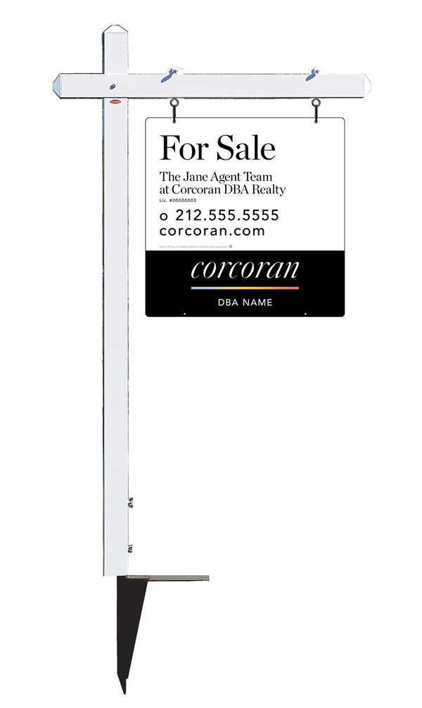 Sign Post And Team Name Sign Panel Unit, 24"H X 24"W, 3mm Aluminum Composite