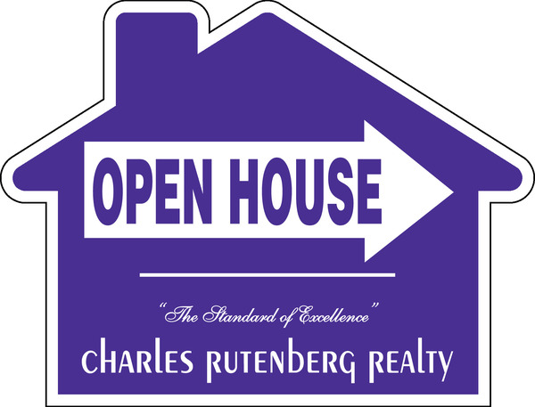 Charles Rutenberg Realty Corrugated Plastic House Shape Panel, 18"h x 24"w