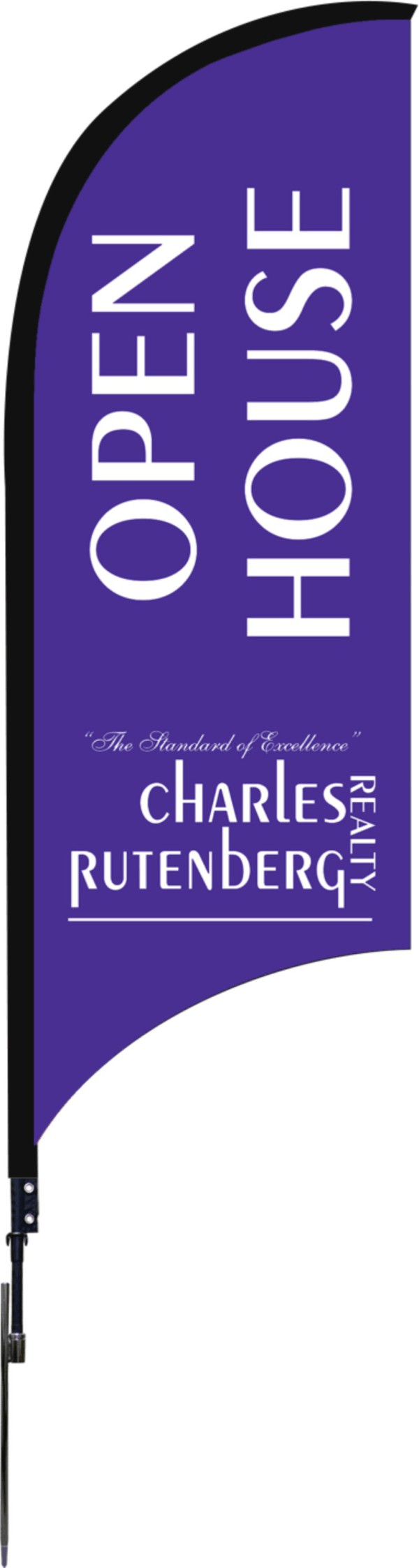 Charles Rutenberg Realty Flag and Pole, 9 FT