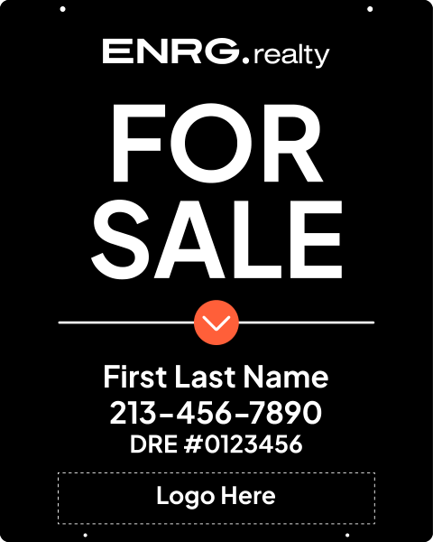 Agent For Sale Hanging Sign Panel, 30"H X 24"W, 3mm Aluminum Composite