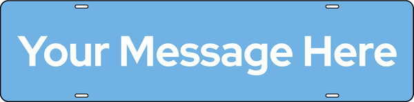 Custom Copy Sign Rider, 6"H X 24"W, Steel