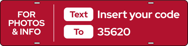 Text Info To Code Sign Rider, 6"H X 24"W, Steel