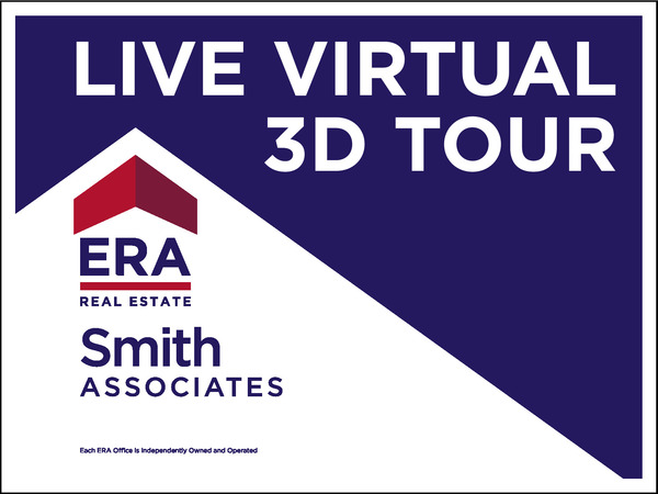 Live Virtual 3D Tour Sign Panel, 18"H X 24"W, Steel