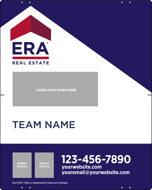 ERA&reg; Team Logo - Photo Sign Panel, 30"h x 24"w, Steel