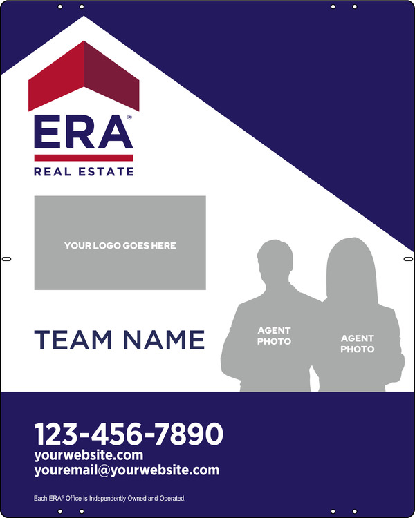ERA&reg; Team Logo - Photo Sign Panel, 30"h x 24"w, Steel