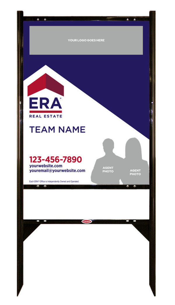 ERA&reg; Team Logo - Photo Angle Iron Frame and Sign Panel Unit, 30"h x 24"w, Steel