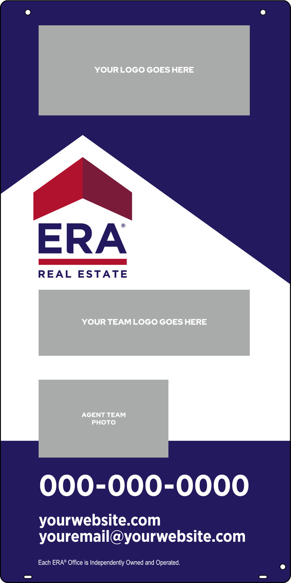 ERA&reg; Team Logo - Photo Hanging Sign Panel, 36"h x 18"w, Steel