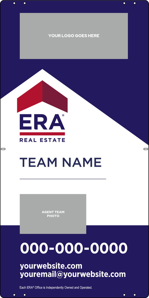ERA&reg; Team Logo - Photo Sign Panel, 36"h x 18"w, Steel