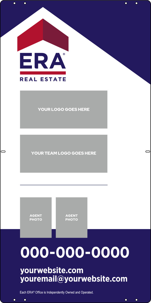 ERA&reg; Team Logo - Photo Sign Panel, 36"h x 18"w, Steel