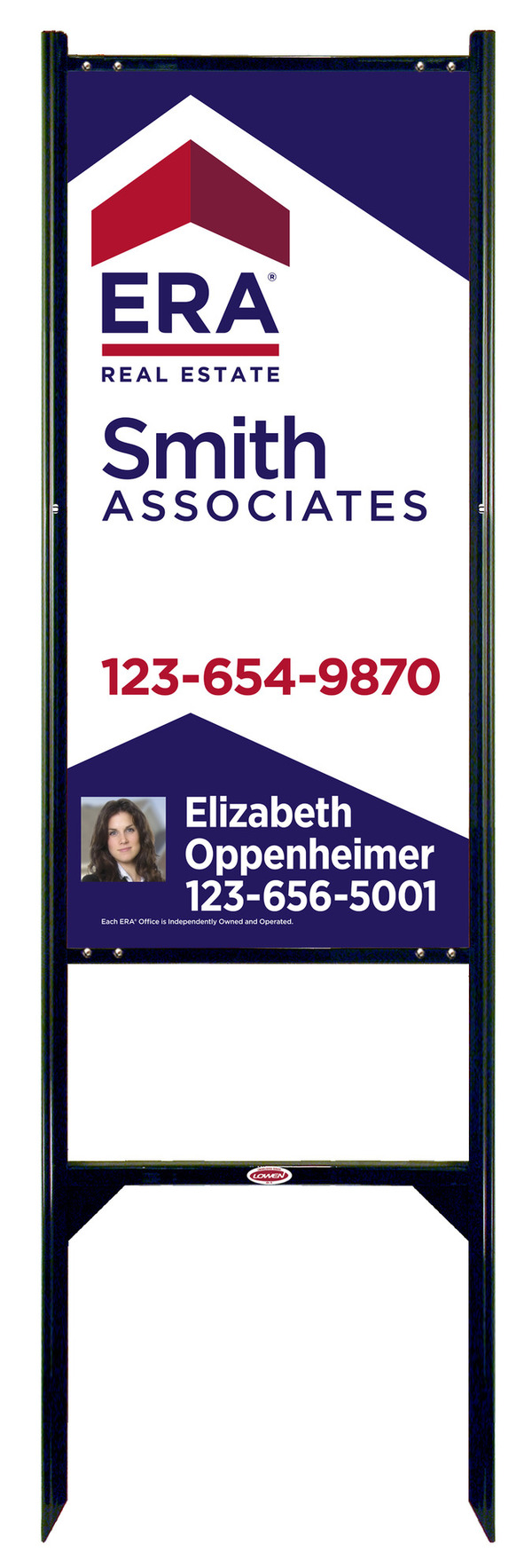 Angle Iron Sign Frame And Photo Panel Unit, 24 GA Steel 36"H X 18"W