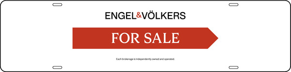 Engel & Volkers For Sale in Red Arrow Sign Rider, 6"h x 24"w, Steel