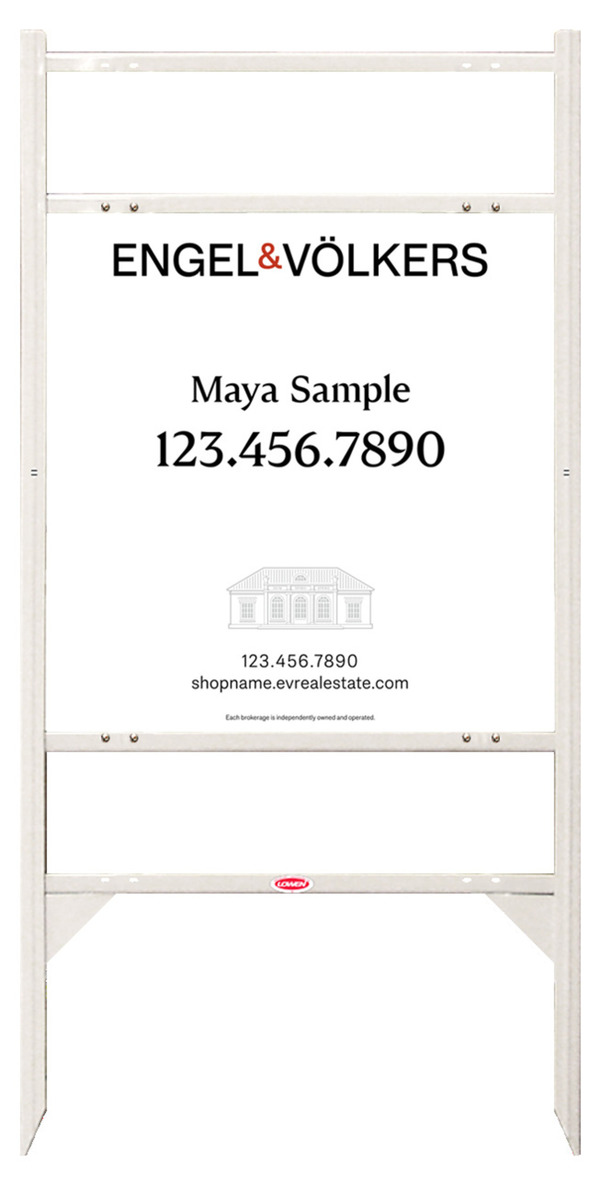 Angle Iron Frame With Two Rider Insert And Reflective Sign Panel Unit, 24"H X 24"W