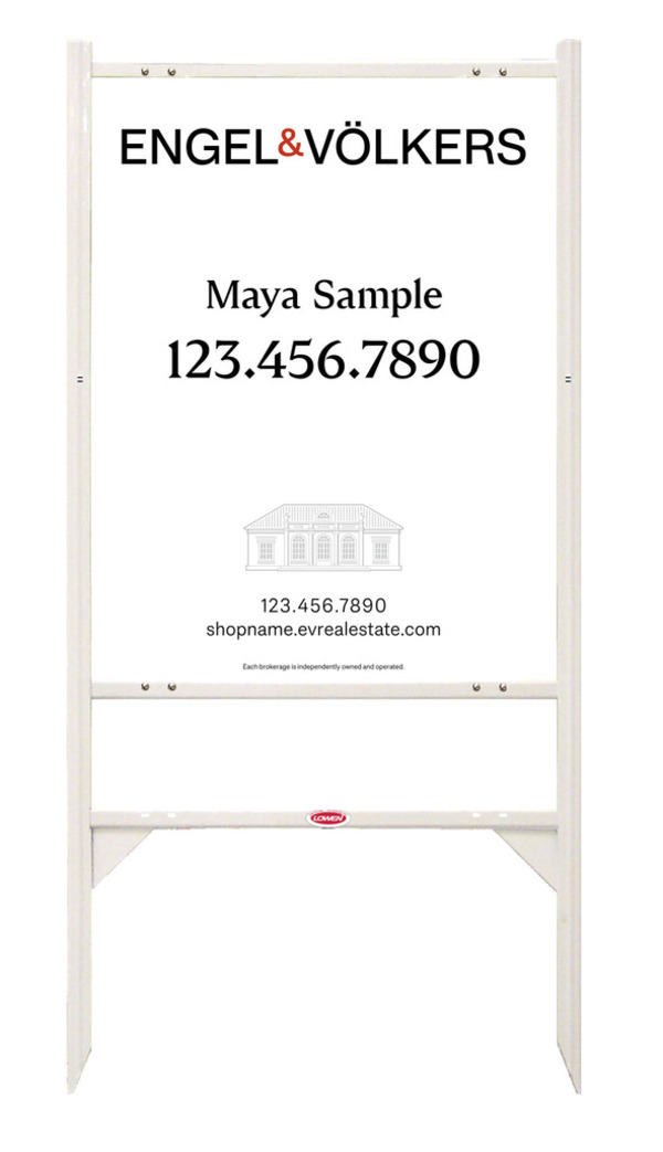 Angle Iron Frame With One Rider Insert And Reflective Sign Panel Unit, 30"H X 24"W