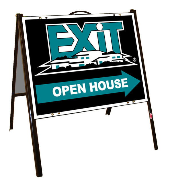 Exit Polylite A-Frame Sign Unit, 18"h x 24"w