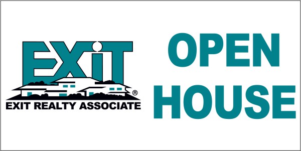 Exit Vinyl Banner with Grommets, 36"h x 72"w