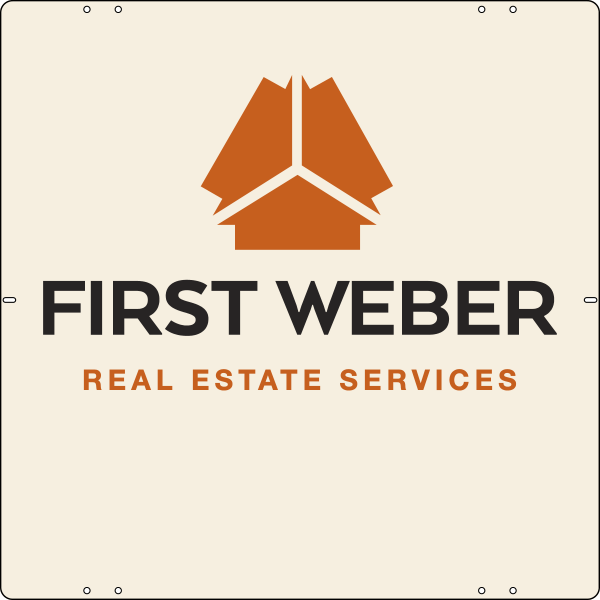 First Weber Real Estate Services Office Sign Panel, 24"h x 24"w, Steel