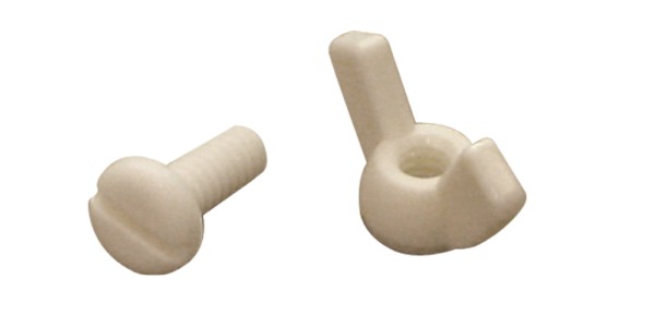 Independent PLASTIC BOLT AND WINGNUT SETS FOR RIDERS. BAG OF 25..