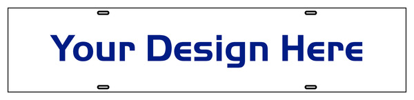 Independent Sign Panel, Corrugated 4mm, 6"h x 28"w, DF