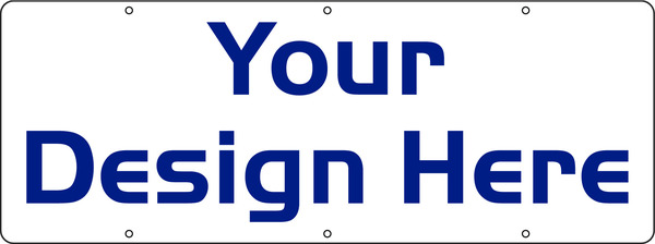 Independent Sign Panel, DF, 9"h x 24"w, 3mm Aluminum Composite