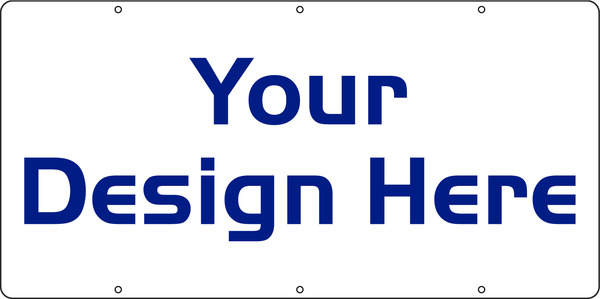 Independent Sign Panel, DF, 12"h x 24"w, 3mm Aluminum Composite
