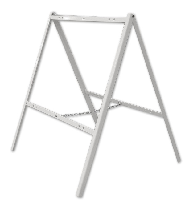 Independent Real Estate Angle Iron A Frame,  18"h x 24"w - White