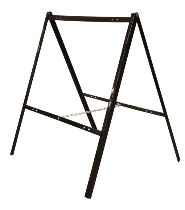 Independent Real Estate Angle Iron A Frame,  18"h x 24"w - Black