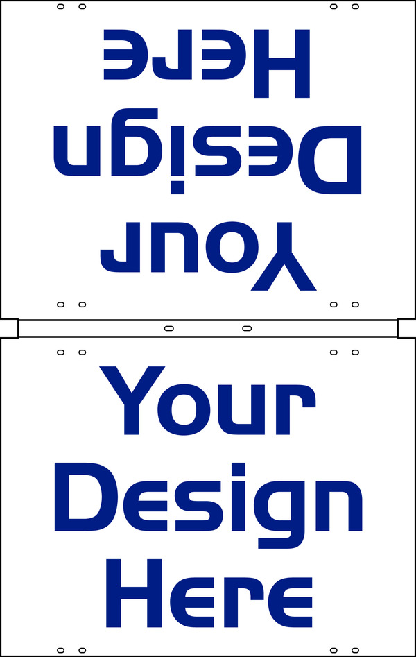 Independent Foldover Sign Panel, 18"h x 24"w
