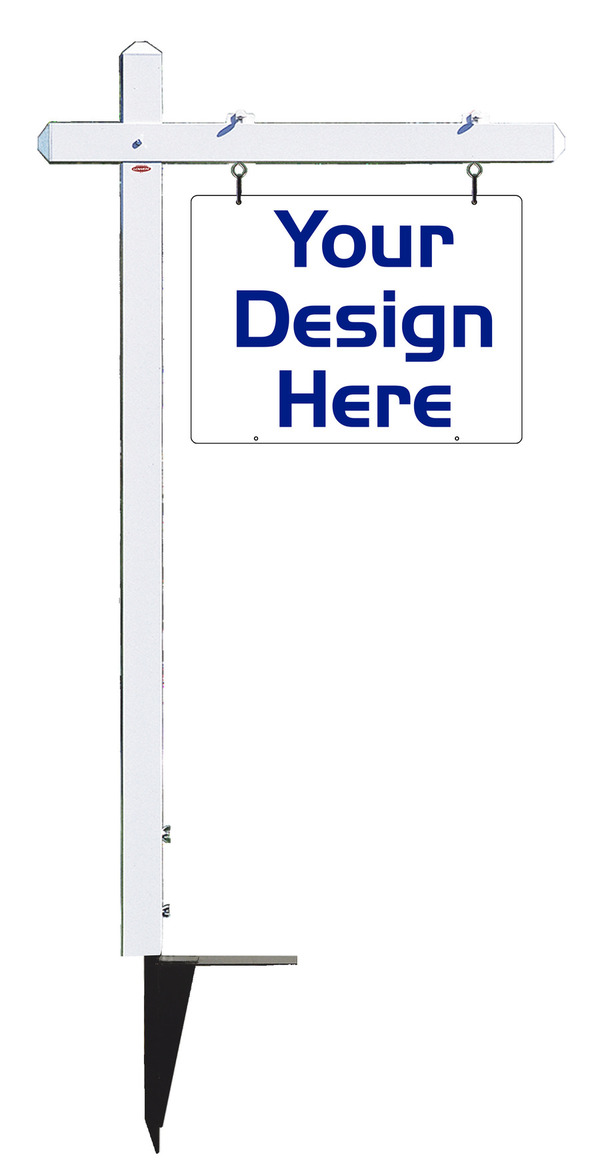 Independent 18h x 24w Aluminum Sign Post Unit