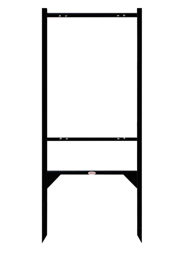 Independent Real estate angle iron sign frame, 24"h x 18"w  - Black