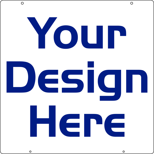 Independent Real Estate Reflective Hanging Sign Panel with grommets, .063 Aluminum 24"h x 24"w