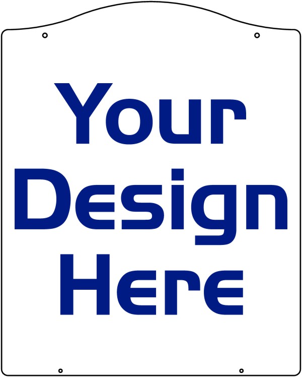 Independent Real Estate Hanging Luxury Homes Sign Panel with grommets,  .150 Polyethylene 30"h x 24"w