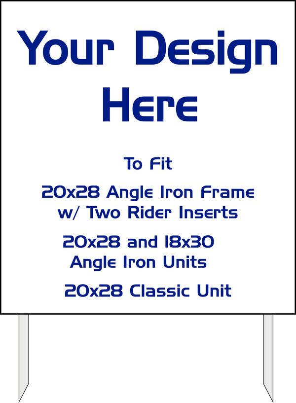 Independent Yard Sign Sleeve, 34"h x 32"w