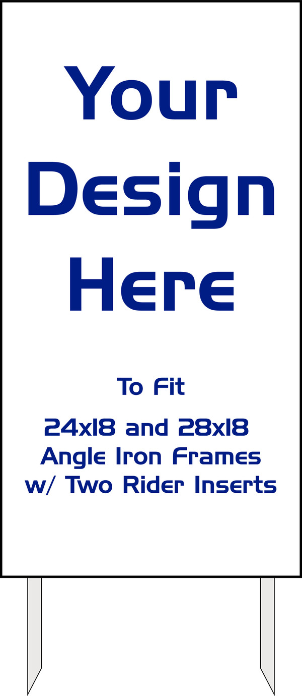 Independent Yard Sign Sleeve, 42"h x 22"w