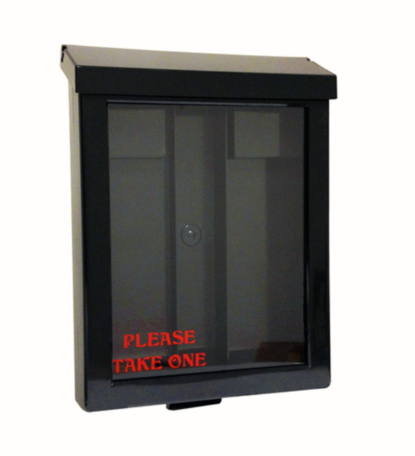 Job Site and Builders Real Estate Sign Black Plastic Yard Box for Angle Iron Sign Frames and Round Rod Sign Frames