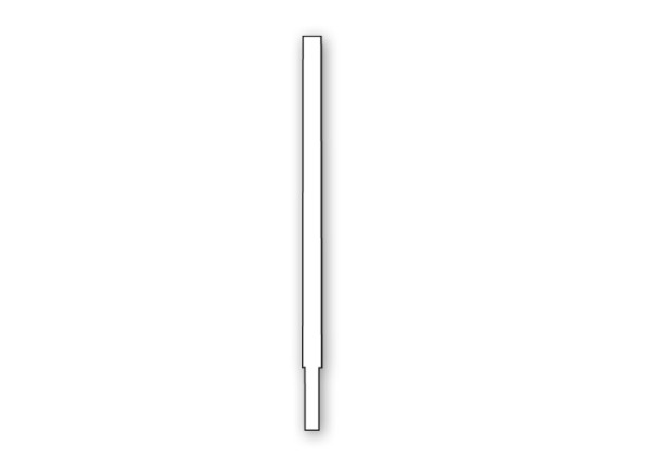 Independent real estate tube sign stake extender, 24" white