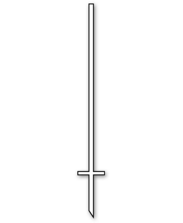 Keller Williams angle iron sign stake, 48" - White