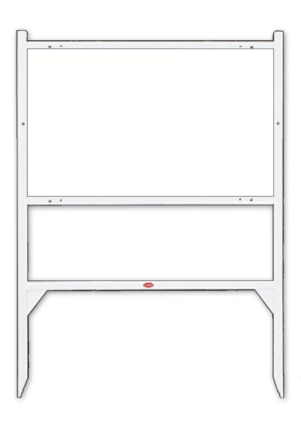 Keller Williams Angle Iron Sign Frame,  18"h x 30"w - White