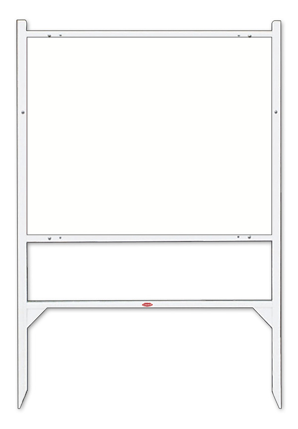 Keller Williams angle iron sign frame, 24"h x 30"w - White