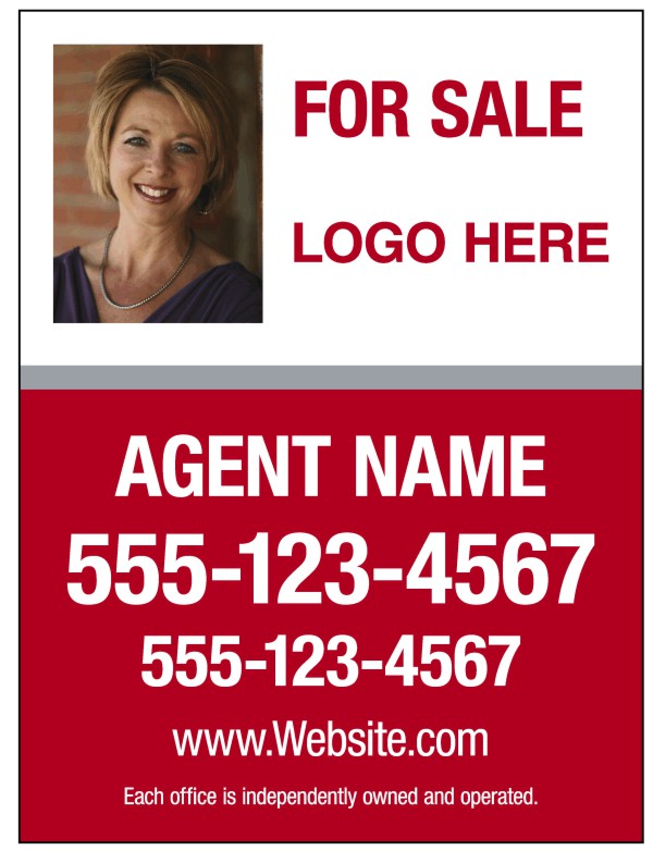 Photo Sign Panel, 24 GA Steel 24"H X 18"W