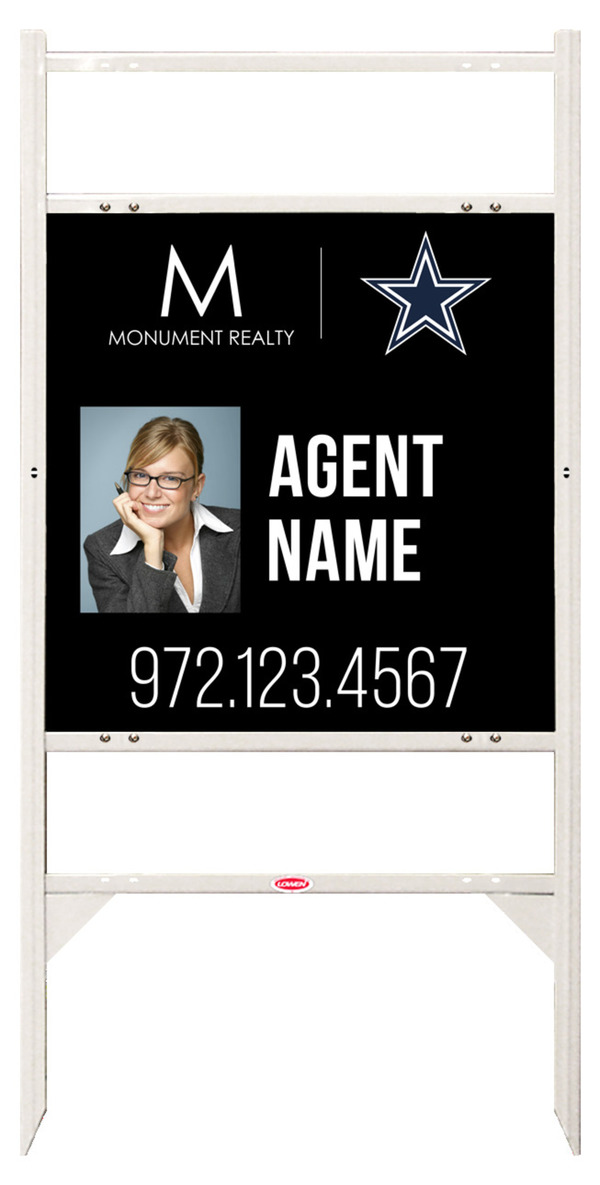 Angle Iron Frame W/ 2 Rider Inserts And Reflective Agent Photo Sign Panel Unit, 24"H X 24"W, Steel