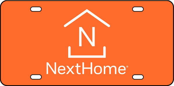 NextHome License Plate, 6"h x 12"w, Steel