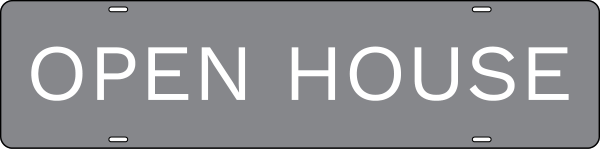 NextHome Open House Message Sign Rider, 6"h x 24"w, Steel