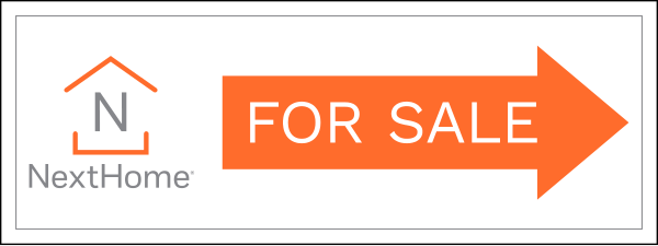 NextHome Directional For Sale Sign Panel, Corrugated 4mm, 9"h x 24"w