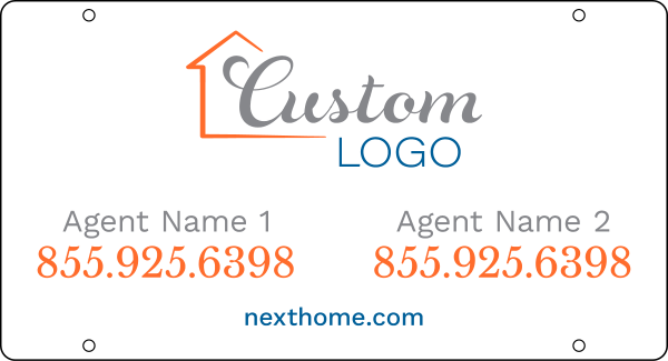 NextHome Agent Sign Rider, 12"h x 22"w, 3mm Aluminum Composite
