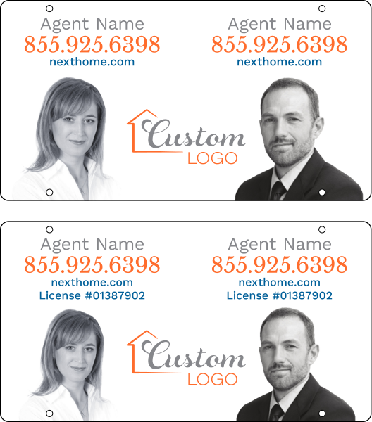 NextHome Reflective Agent Photo Sign Rider, 12"h x 22"w, 3mm Aluminum Composite