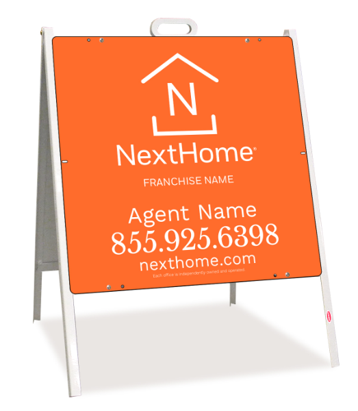 A-Frame And Sign Panel Unit, 24"H X 24"W, Steel